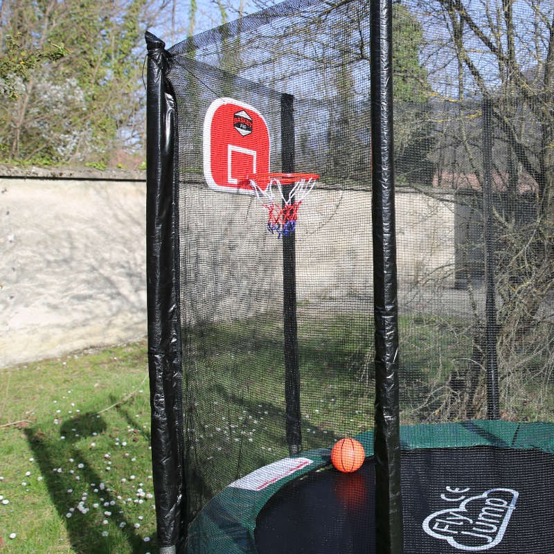 Panier de basket-ball pour trampoline EXIT - vert/noir