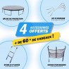 Trampoline 2m45 avec 4 accessoires offerts Trampoline 2m45 avec 4 accessoires offerts